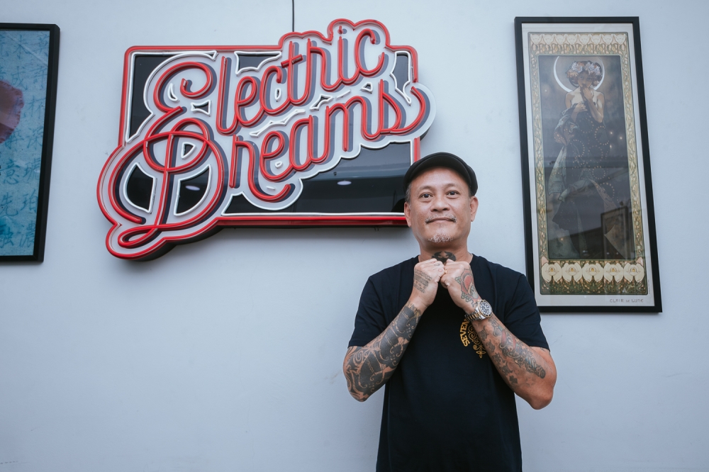 Simon David, tattoo artist and founder of Electric Dreams Tattoo Collective. — Picture by Raymond Manuel