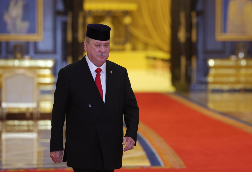 Johor Ruler Sultan Ibrahim Sultan Iskandar will be installed as the 17th Yang Di-Pertuan Agong on January 31, 2024. — Bernama pic