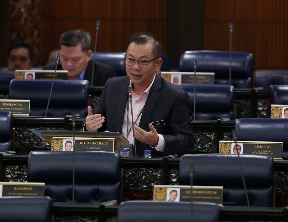 Chan Foong Hin (pic) and Phoong Jin Zhe also acknowledged breaching the party’s policy by accepting the awards on October 7. — Bernama pic 