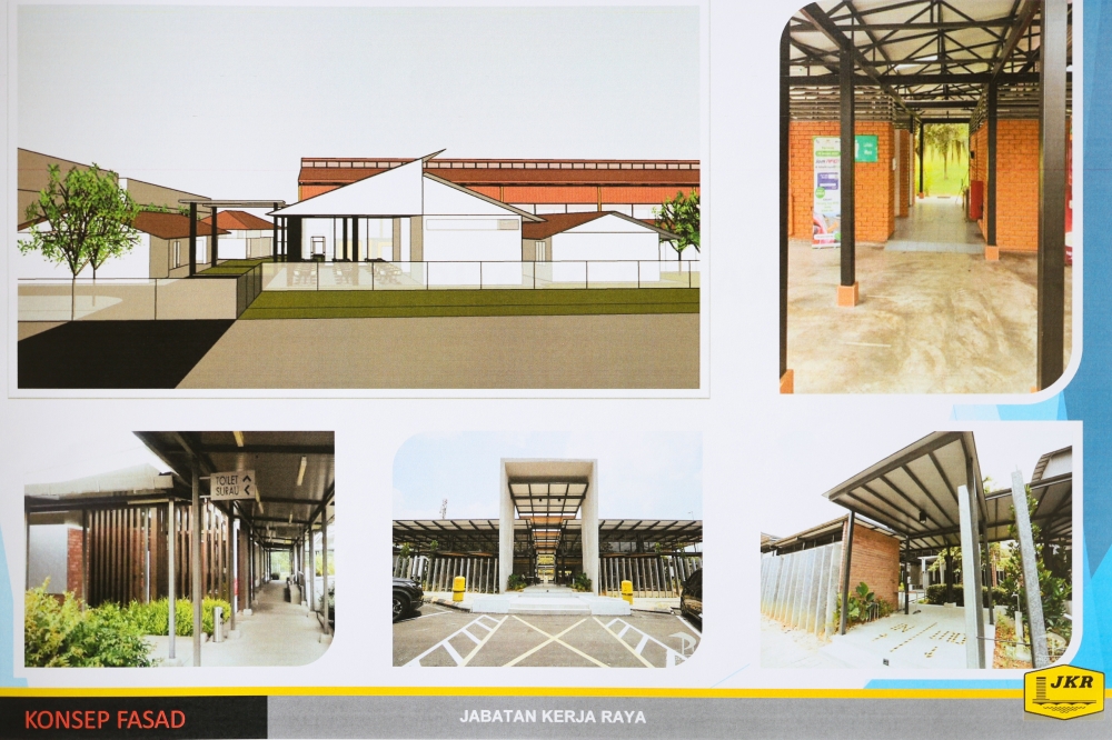 The proposed plan for the Permanent Disaster Evacuation Centre prepared by the Public Works Department (JKR) at Sekolah Kebangsaan Banggol Peradong in Kuala Terengganu October 28, 2023. — Bernama pic