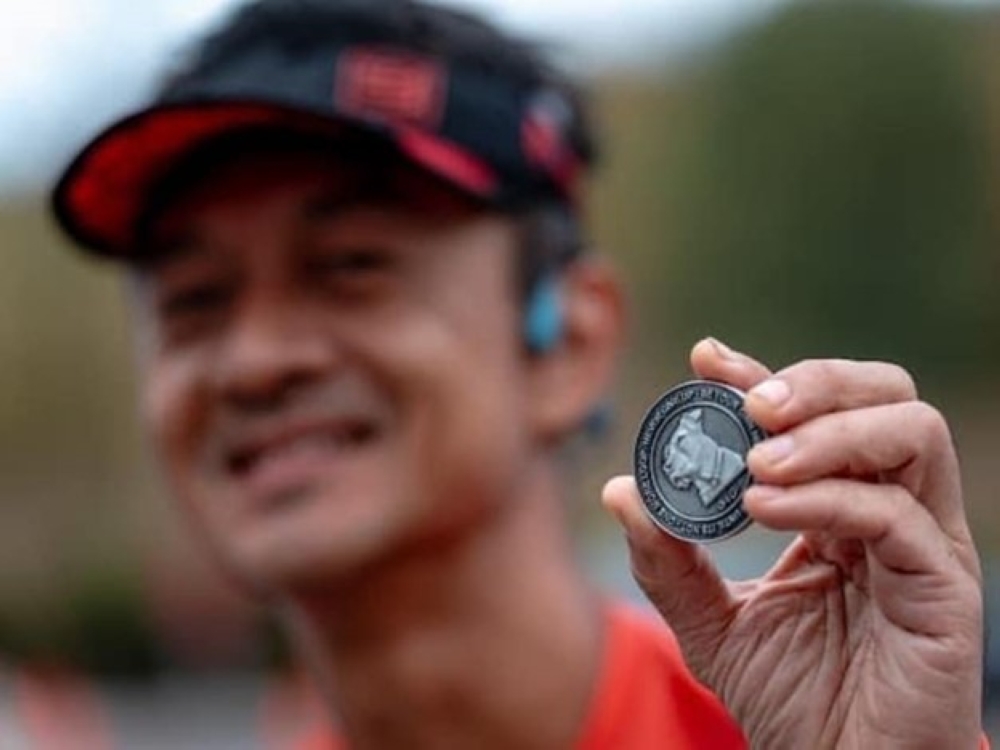 Joshua Toh ran about 480km at the ultramarathon race Backyard Ultra in Tennessee, USA on Oct 21, 2023, to finish 22nd out of 75 runners. — TODAY pic