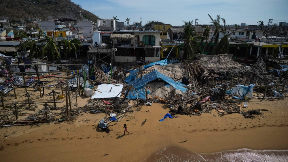 Acapulco was struggling Sunday to recover from the extraordinarily powerful Hurricane Otis, which claimed 48 lives across southern Mexico and provoked widespread power, water and telephone outages. — AFP pic