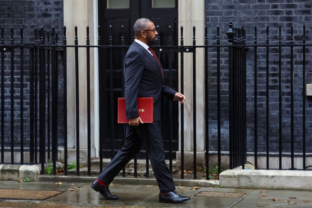 British foreign secretary James Cleverly said efforts were being made to negotiate a pause. — Reuters pic