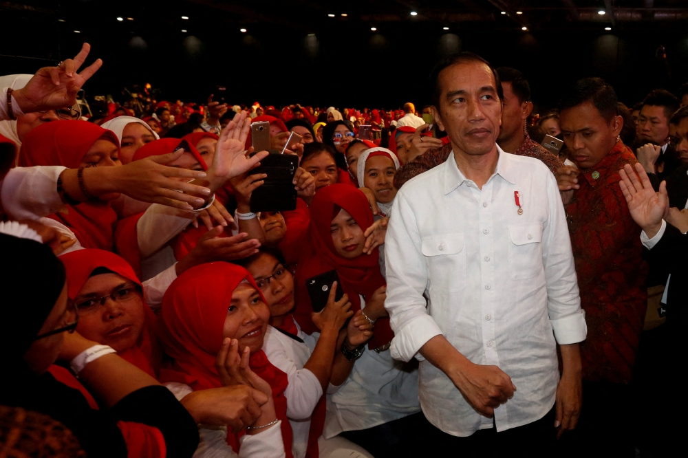 Democracy activists and political sources have raised concerns over what they see as Joko Widodo’s attempts to cling to power and build a political dynasty, ― Reuters file pic