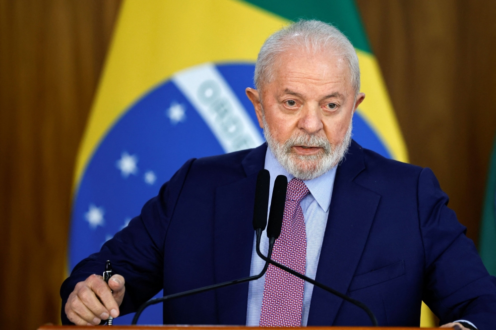 President Luiz Inacio Lula da Silva.Brazil's president Luiz Inacio Lula da Silva has criticised the 'terrorism' of Hamas that started the war, but he has also criticised Israel for its 'insane' bombardment of Gaza that has killed hundreds of children. — Reuters pic
