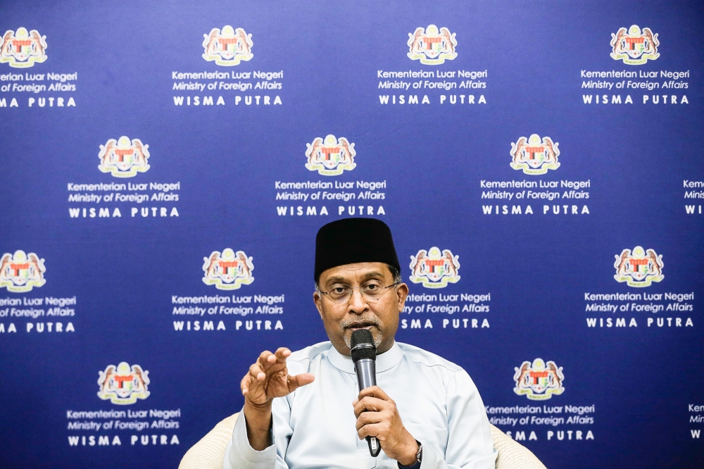 Foreign Minister Datuk Seri Zambry Abdul Kadir said Malaysia will continue to use its influence at the international level and actively play a role together with other countries in seeking an immediate solution to the crisis in Gaza. — Picture by Sayuti Zainudin