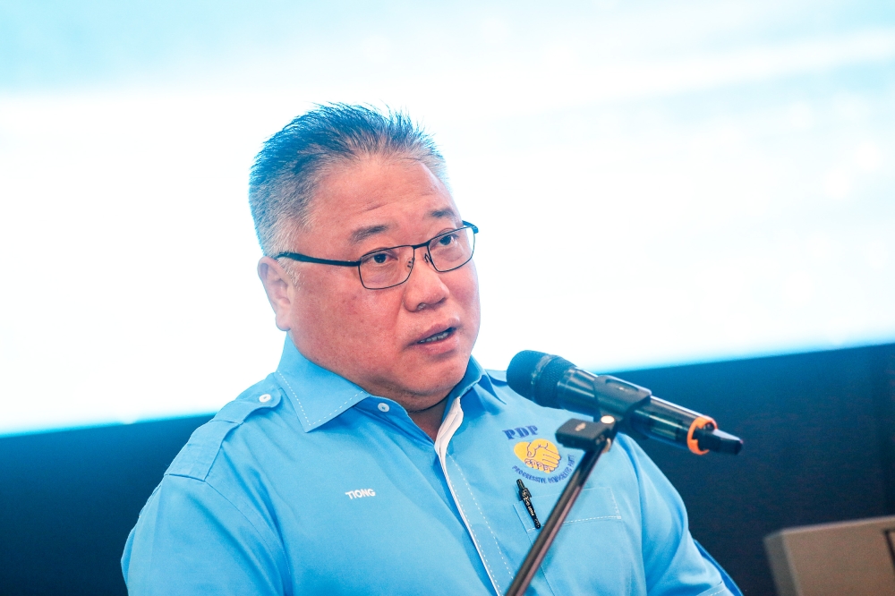 File photo of Datuk Seri Tiong King Sing in Kuala Lumpur, July 13, 2023. — Photo by Hari Anggara