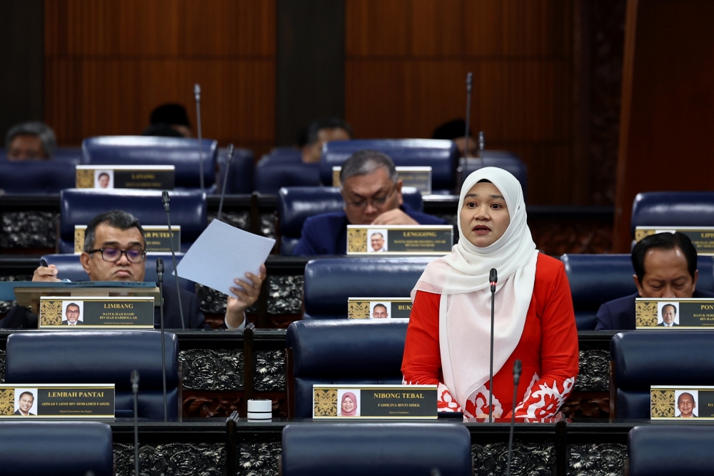 Police arrested a local man suspected of making criminal threats against Education Minister Fadhlina Sidek (pic) on social media yesterday. — Bernama pic