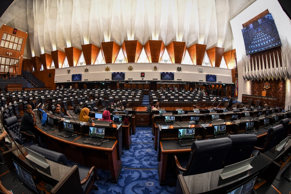 The current Dewan Rakyat sitting will be in session for 32 days from October 9 to November 30. — Bernama pic