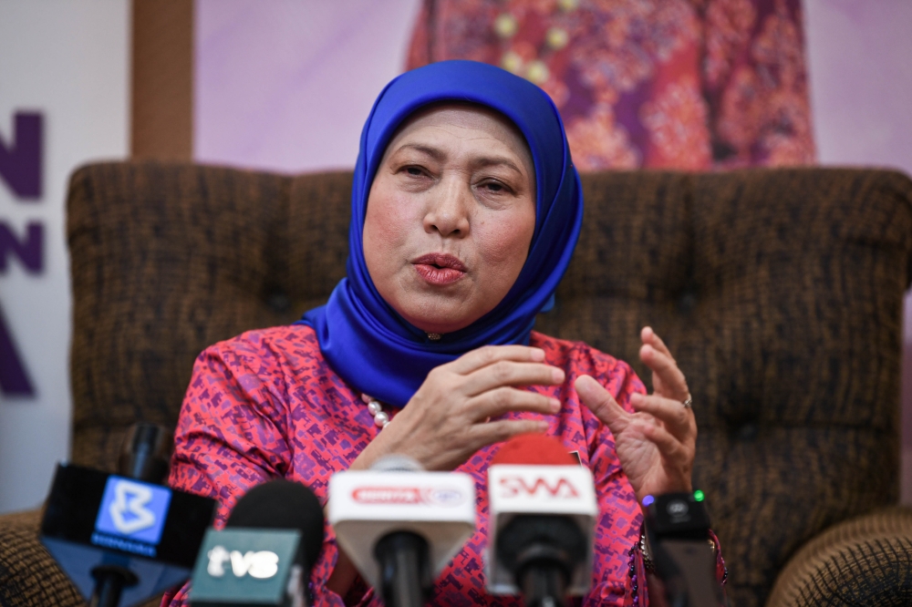 Datuk Seri Nancy Shukri said the Women, Family and Community Development Ministry will work with the National Disaster Management Agency (Nadma) and the Education Ministry to organise assistance during the floods. — Bernama pic 