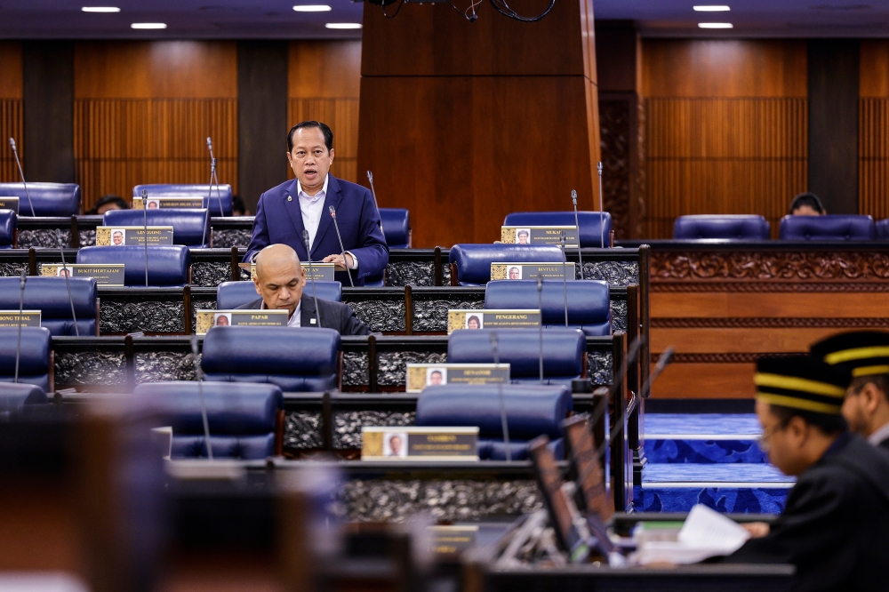 Deputy Finance Minister I Datuk Seri Ahmad Maslan told Parliament that the 1MDB debt still outstanding as at September 30, 2023 was down to RM5.15 billion. — Bernama pic 