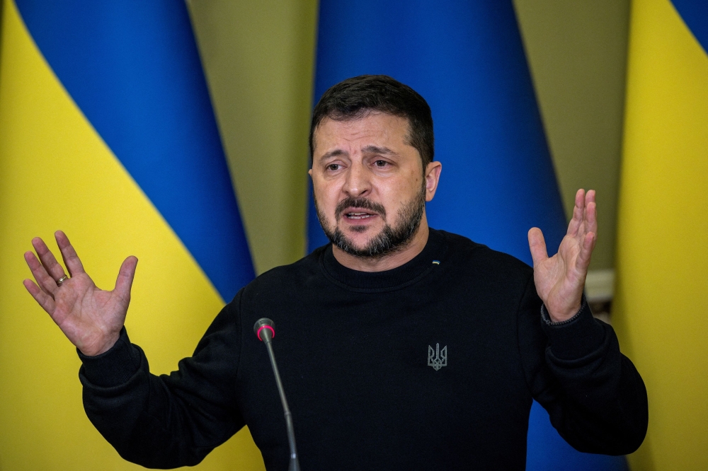 In his nightly video address, Zelensky said it was critical to concentrate on the military challenges facing Ukraine as it tries to push out Russian forces occupying nearly one-fifth of its land more than 20 months after launching their invasion. ― Reuters file pic