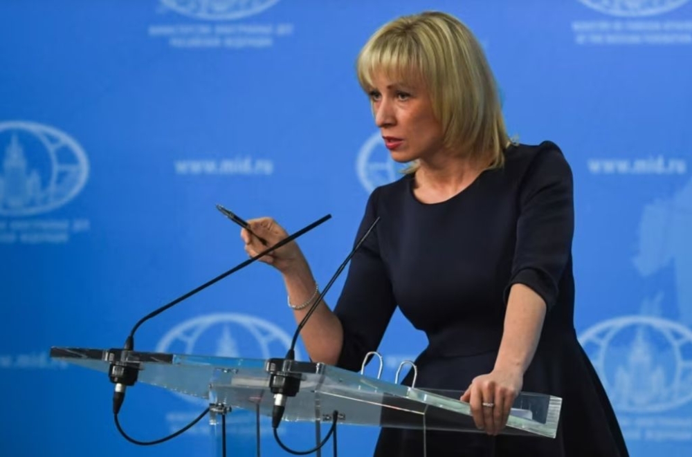 Russian Foreign Ministry spokeswoman Maria Zakharova speaks to the media in Moscow, March 29, 2018. — AFP pic