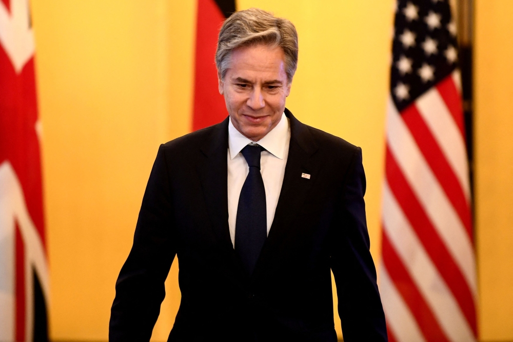 US Secretary of State Antony Blinken attends the session 1 of the G7 Foreign Ministers' meeting at the foreign ministry's guesthouse in Tokyo on November 8, 2023. — Toshifumi Kitamura/Pool via Reuters pic