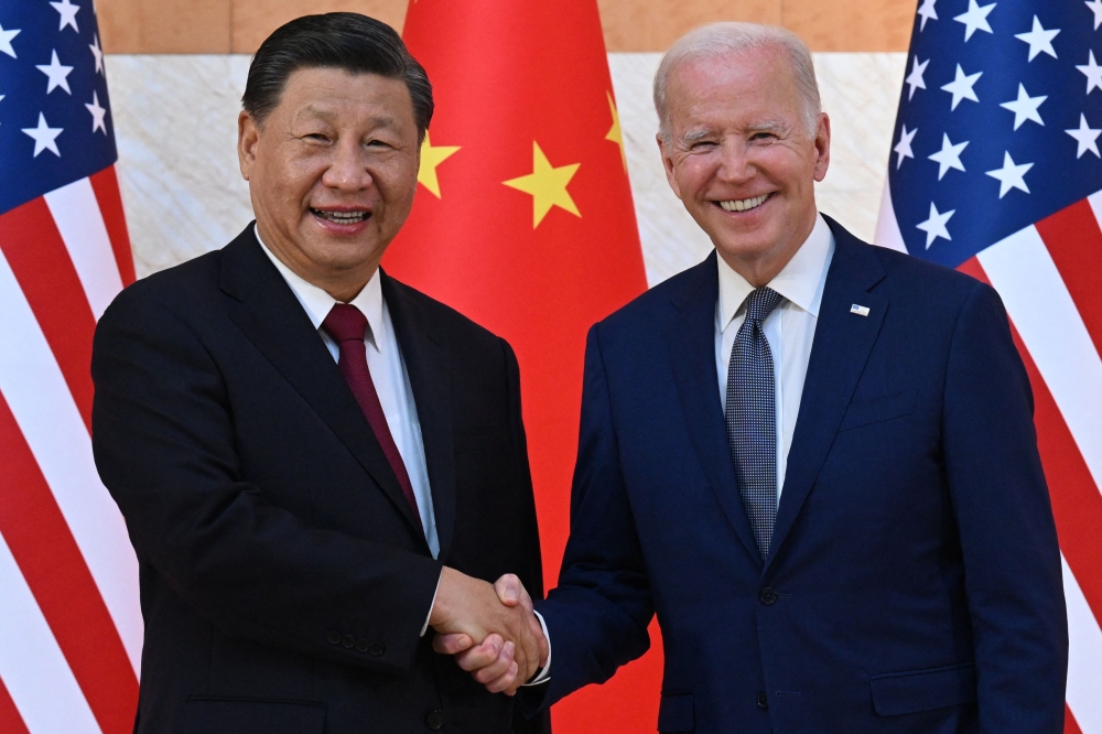 US President Joe Biden and Chinese President Xi Jinping are expected to meet on November 15 in San Francisco in what will be the rival powers’ first summit in a year, informed sources said yesterday. — AFP pic