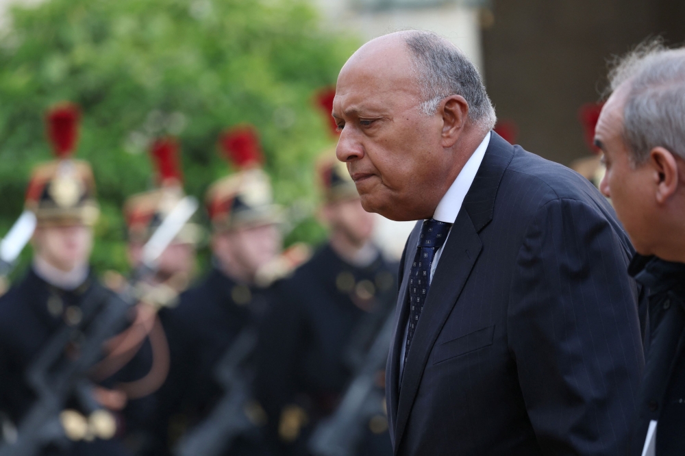 Egyptian Foreign Affairs Minister Sameh Shoukry said that what Israel was doing went beyond self-defence. — Reuters pic