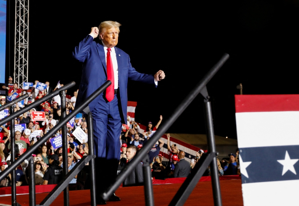 New York Attorney General Letitia James is seeking at least US$250 million in penalties, as well as restrictions that would effectively bar Trump and his adult sons from the New York real estate business for five years. — Reuters pic