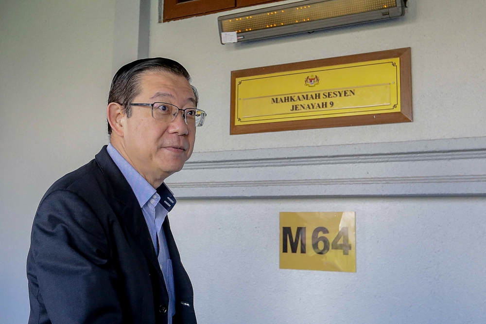 Bagan MP Lim Guan Eng has appointed Datuk Sankara Narayanan Nair as his lawyer to pursue criminal action and legal proceedings against Kepala Batas MP Siti Mastura Muhammad. — Picture by Sayuti Zainudin