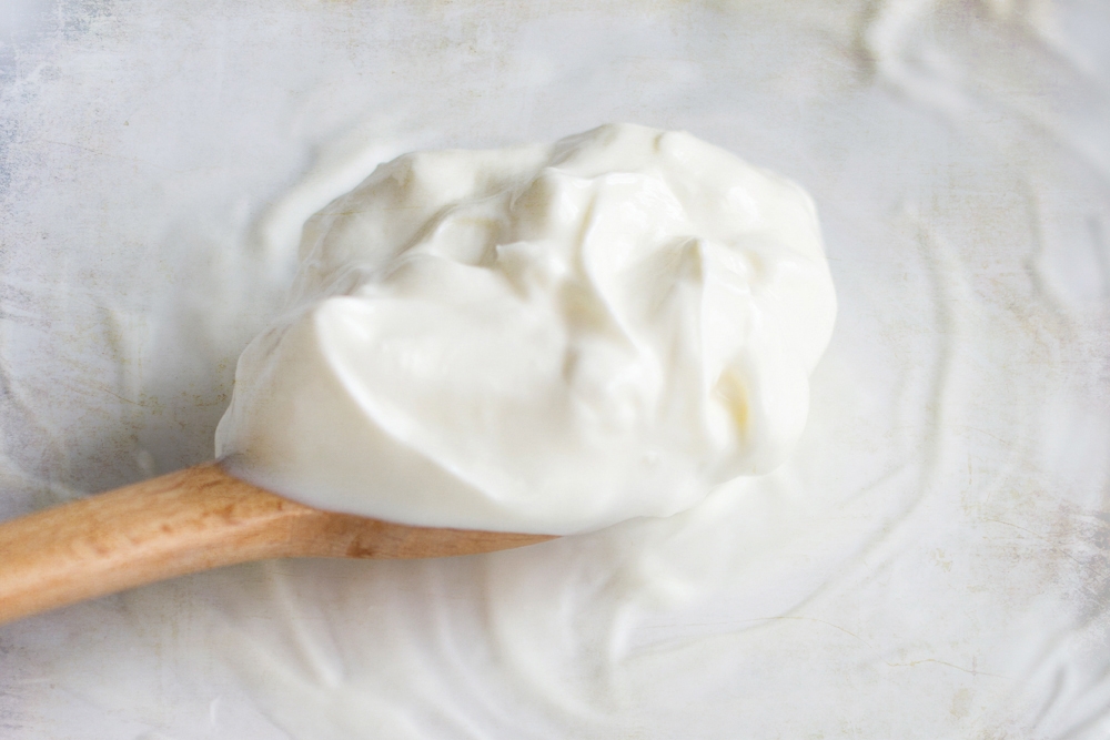 Full cream yoghurt is the basis of a creamy 'lassi'.