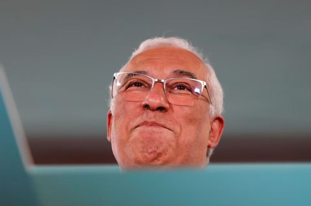 Portugal’s Prime Minister and Socialist Party (PS) Secretary General Antonio Costa looks on after winning the general election in Lisbon, Portugal, January 31, 2022. — Reuters pic