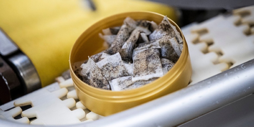 The Swedish Match production line of portion Snus, a smokeless tobacco product in the company's factory in Gothenburg, Sweden. — AFP pic