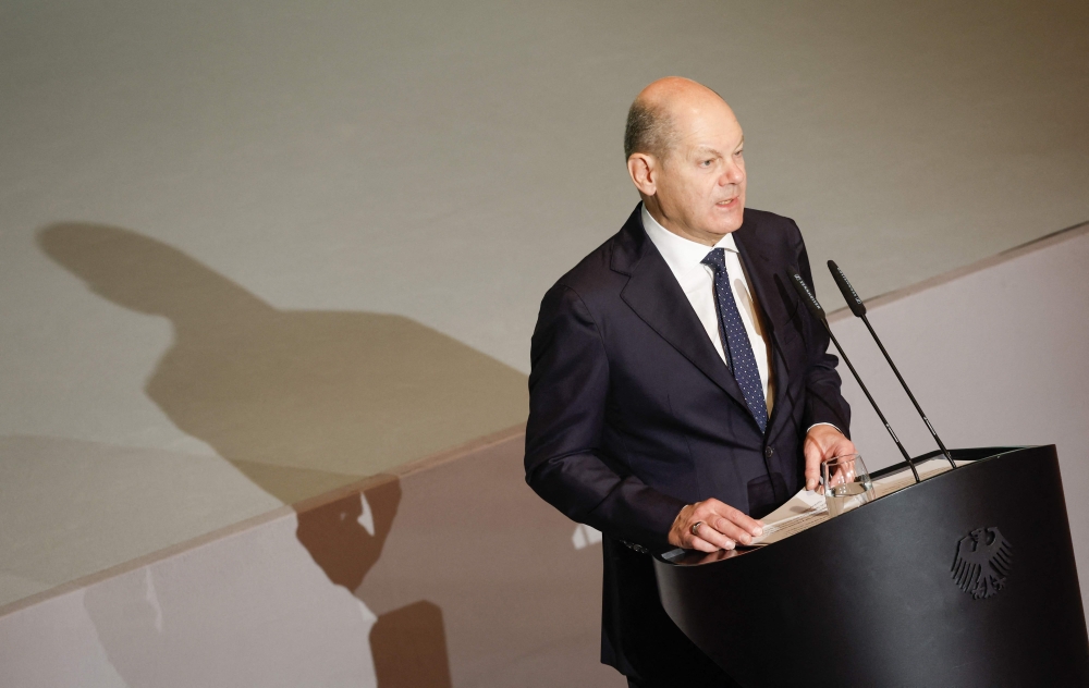 German Chancellor Olaf Scholz said yesterday he opposed an immediate ceasefire in the Gaza Strip, as calls multiply globally to halt the conflict triggered by Hamas’s unprecedented attack on Israel. — AFP pic