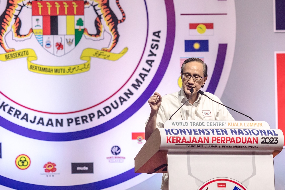 Gagasan Rakyat deputy president Datuk Seri Masidi Manjun said party leaders and members must always be aware of the current situation faced by the people in Sabah and ensure that every initiative, programme and decision of the party is in line with the interests of the people and the well-being of the state. — Picture by Firdaus Latif