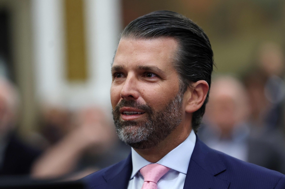 Donald Jr has already been called as a witness by the attorney general’s office, along with his father and brother Eric Trump. His sister Ivanka Trump also testified but is not a defendant. — AFP pic