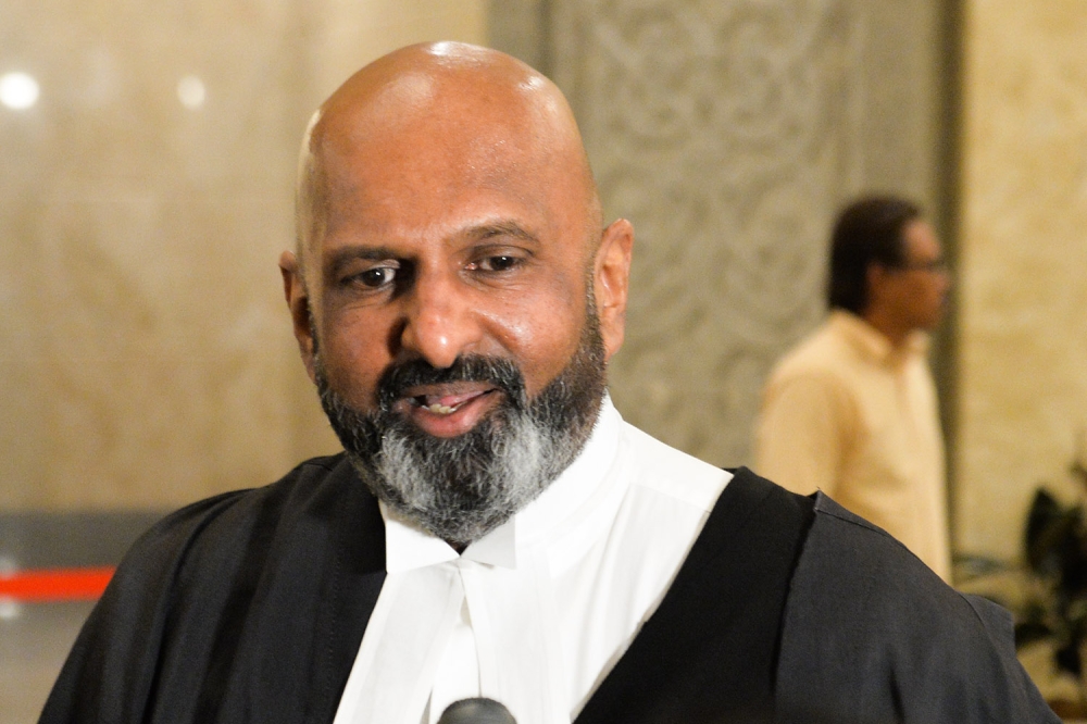 Lawyer Datuk N. Sivananthan said Sirul’s death sentence will remain in place if he does not apply to have it reviewed. ― Picture by Miera Zulyana