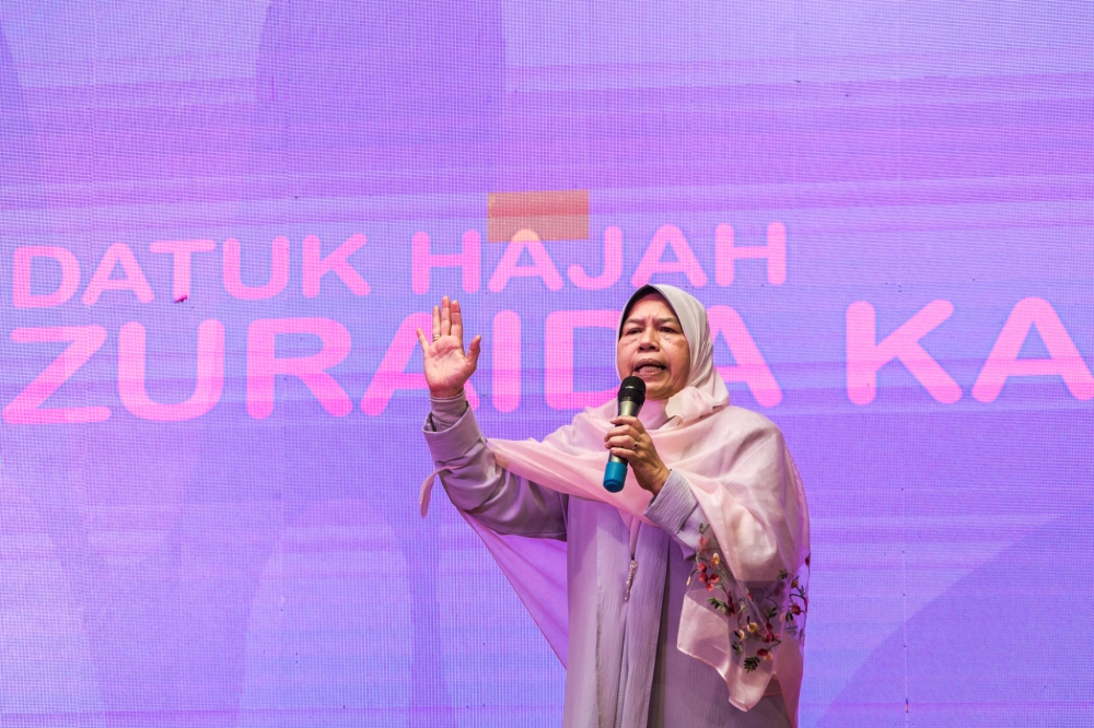 On January 18, 2020, Datuk Zuraida Kamaruddin was issued a show cause letter by PKR as she was the party vice-president at the time. — Picture by Firdaus Latif