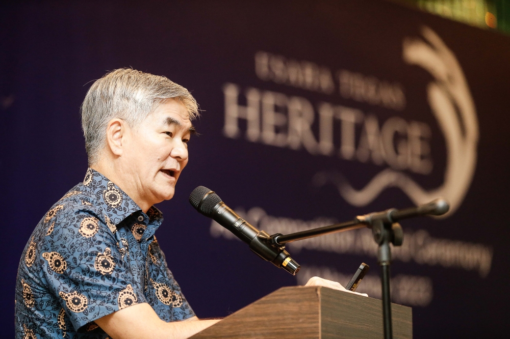 Usaha Tegas Heritage 2023 chairman Henry Tan highlighted the importance of recognising and showcasing Malaysia's cultural heritage. — Picture by Sayuti Zainudin 