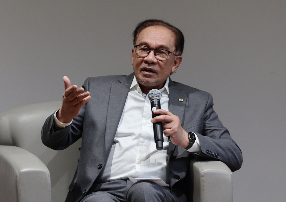 Prime Minister Datuk Seri Anwar Ibrahim during a Question & Answer Session at the Asia Pacific at the University of California, Berkeley November 14, 2023. — Bernama pic