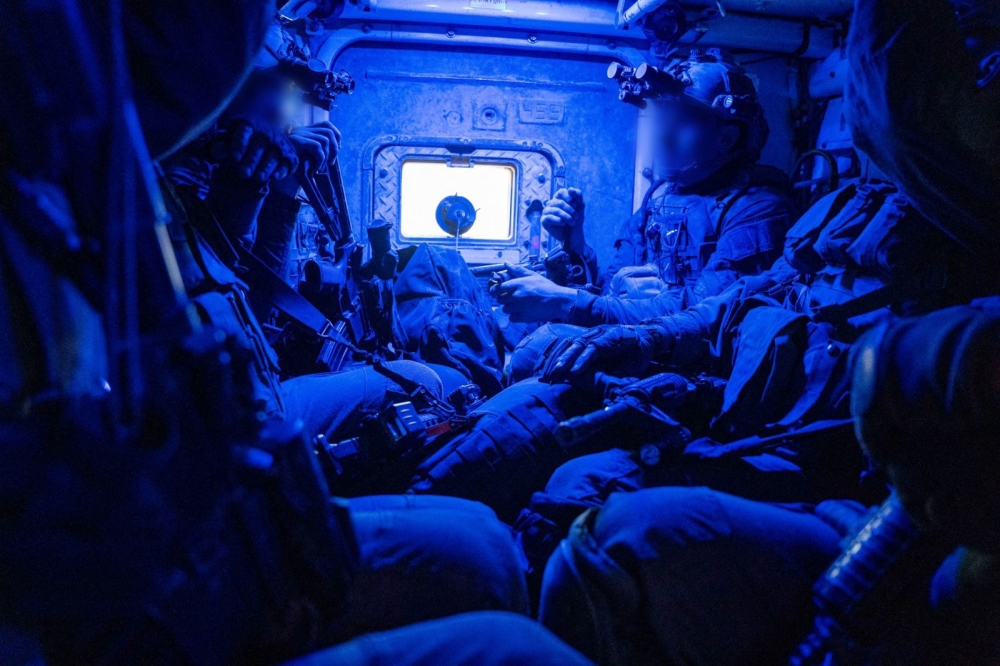 This handout picture released by the Israeli army on November 15, 2023, shows soldiers during a military operation around at Al-Shifa hospital in Gaza City. — AFP pic/Israel Defence Forces