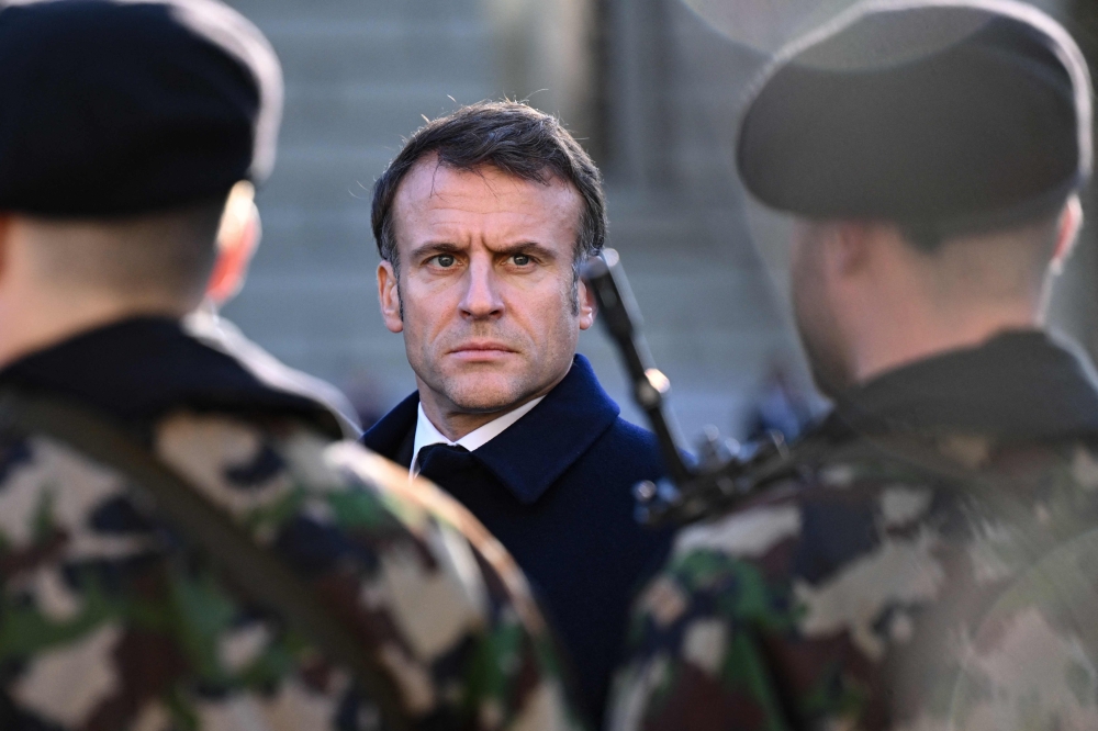 French President Emmanuel Macron yesterday harshly condemned the bombardment of civilian infrastructure in the war raging between Israel and Hamas, while defending France’s balanced approach to the conflict. — AFP pic