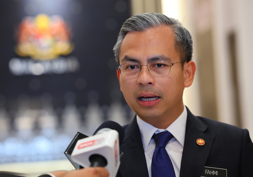 Communications and Digital minister Fahmi Fadzil said he had conveyed the matter of advertising expenditure during his recent engagement with social media giants such as TikTok and Google. — Bernama pic