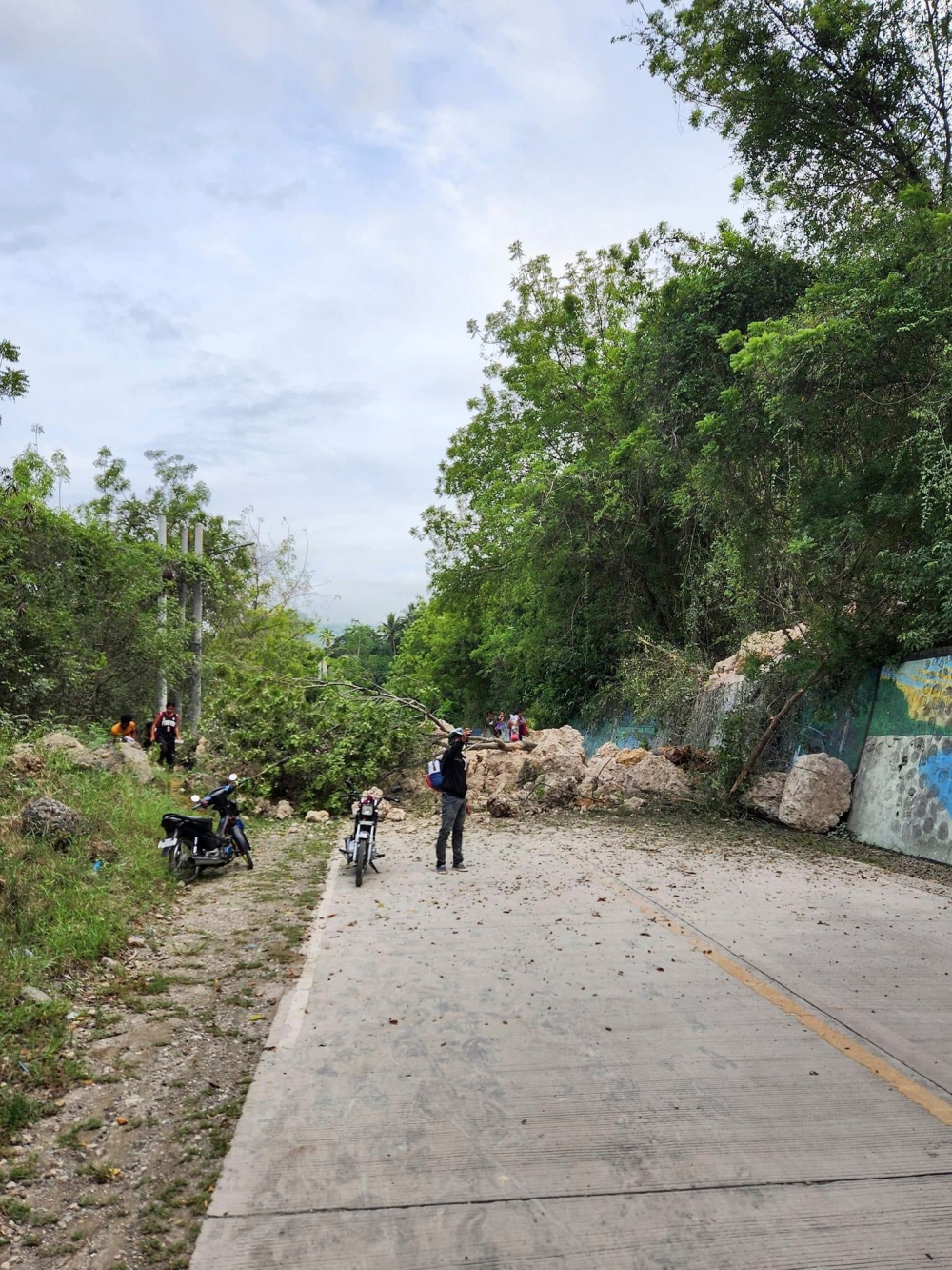 This handout photo obtained on November 17, 2023 from the facebook page of Justin Kyle T. Imperial, shows a landslide in Malapatan in Sarangani province after a strong magnitude 6.7 earthquake shook the southern Philippines. — AFP pic/Justin Kyle T. Imperial