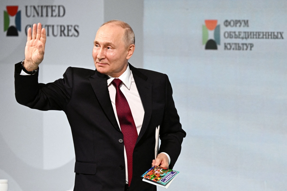 Russian President Vladimir Putin may take part in a G20 virtual summit next week. — Sputnik via Reuters pic