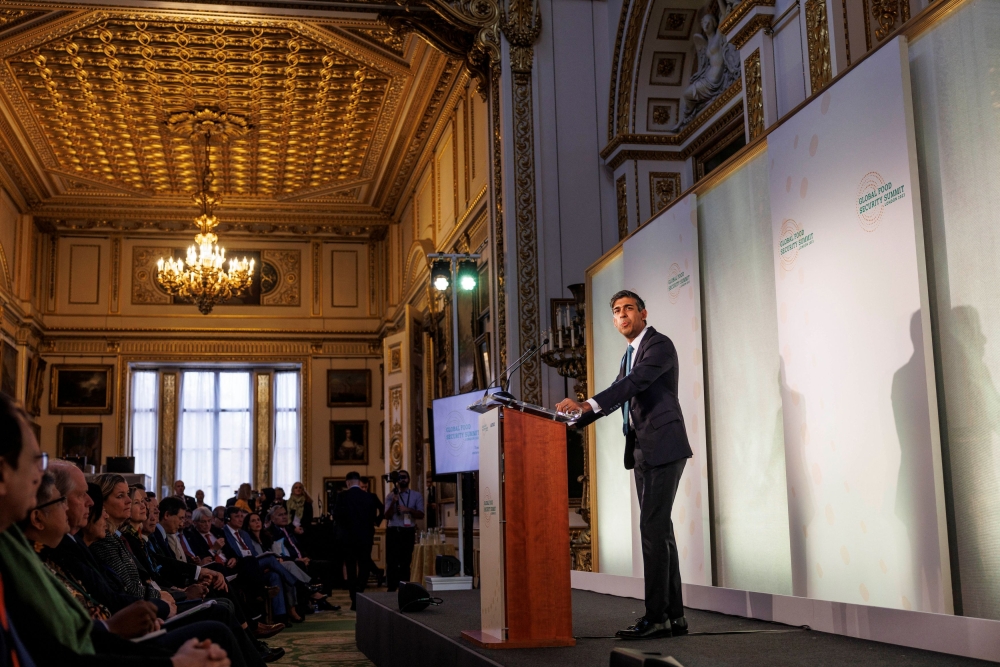 British Prime Minister Rishi Sunak  said he 'was committed' to the Rwanda migrant plan. — Reuters pic