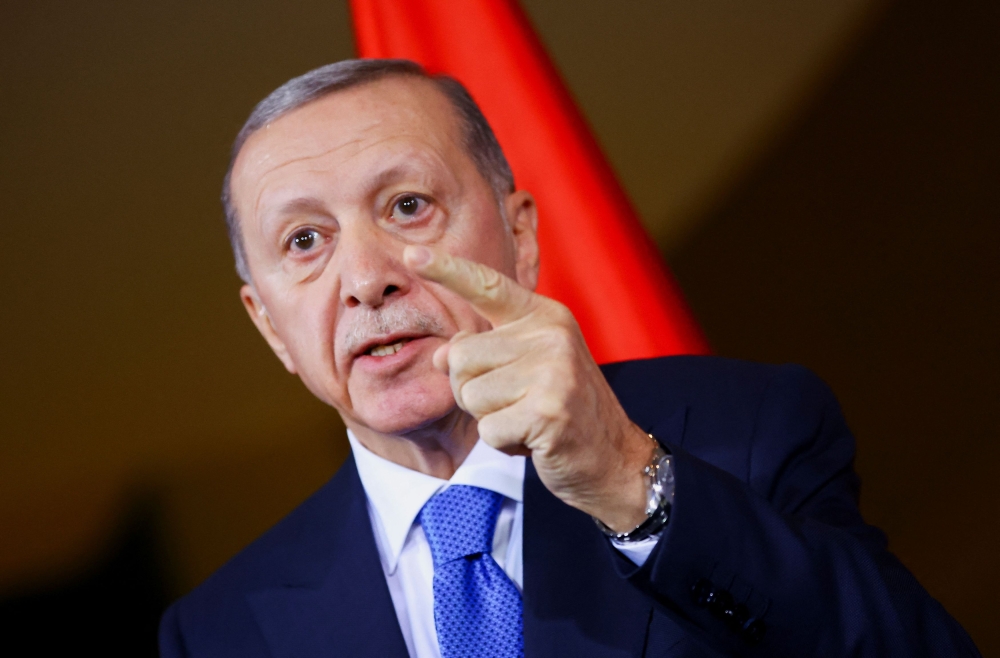 Turkiye will not allow the issue of Israel’s nuclear weapons to be dropped from the global agenda, President Tayyip Erdogan said yesterday, while attributing European support for Israel to what he called ‘the shame of the Holocaust’. — Reuters pic