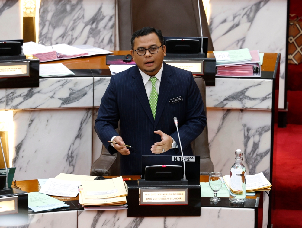 Selangor Menteri Besar Datuk Seri Amirudin Shari said the cost has yet to be fully approved by the state government as for now, the agreed amount was the cost of upgrading the stadiums involving RM787 million. — Bernama pic 