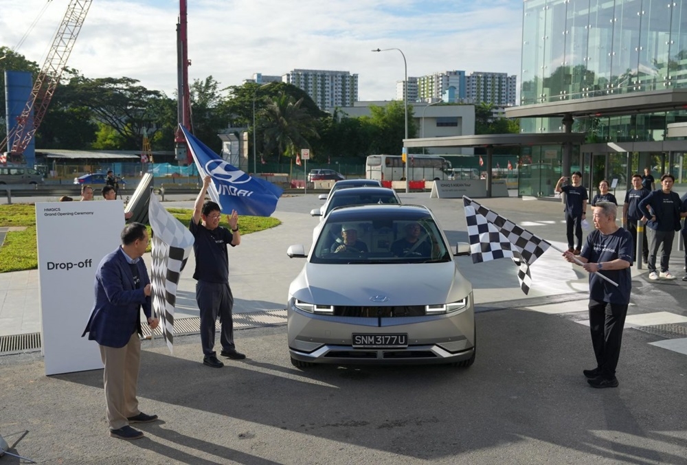 Hyundai Ioniq 5 Asean Tour flag off in Singapore. — SoyaCincau pic 