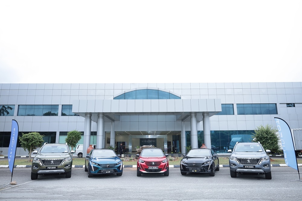 Peugeot cars are seen at the Stellantis Gurun Plant in Kedah. — Picture courtesy of Stellantis 