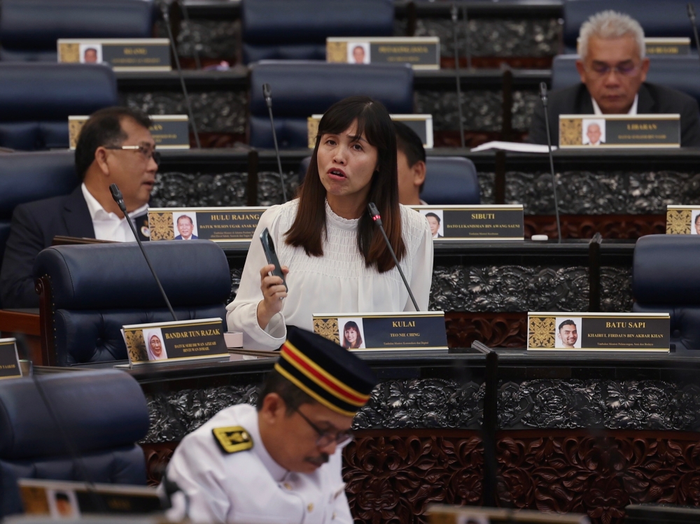 Communications and Digital Deputy Minister Teo Nie Ching told Opposition lawmakers that Malaysia has no reason to ban the group so long as they observe official guidelines. — Bernama pic    