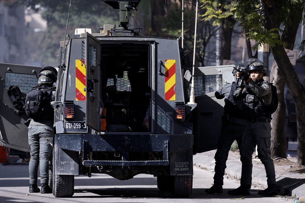 Israeli troops killed six Palestinians in the occupied West Bank yesterday, the Palestinian Ministry of Health said. — AFP pic