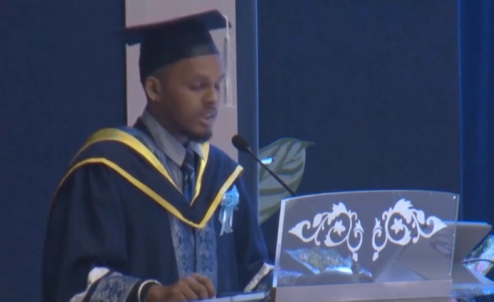 M. Nahvin, a recent recipient of the Royal Education Award, has reportedly slammed the government for instituting Bumiputera quotas for university spots, saying such a practice is ethnically discriminatory. — Screengrab from YouTube