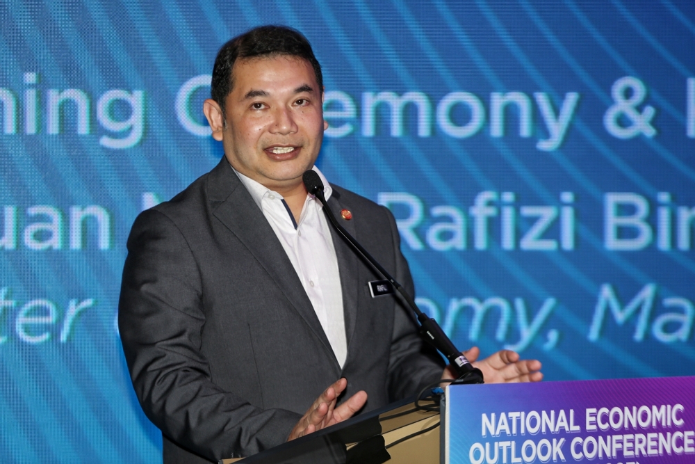 Economy Minister Rafizi Ramli has announced today that the new RON95 petrol subsidy programme to replace the blanket policy will be introduced next year. — Picture by Choo Choy May