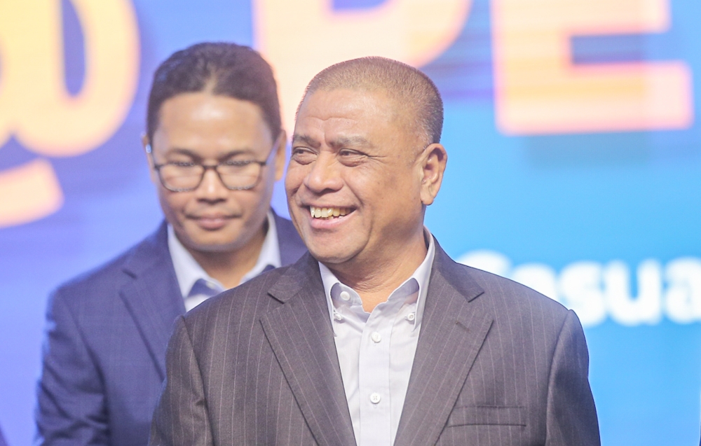 Perak Menteri Besar Datuk Seri Saarani Mohamad said 400ha of land was degazetted from the permanent forest reserve status and alienated to the State Agricultural Development Corporation (SADC) for the purpose of developing farms for youth agri-entrepreneurs under the food security programme. — Picture by Farhan Najib