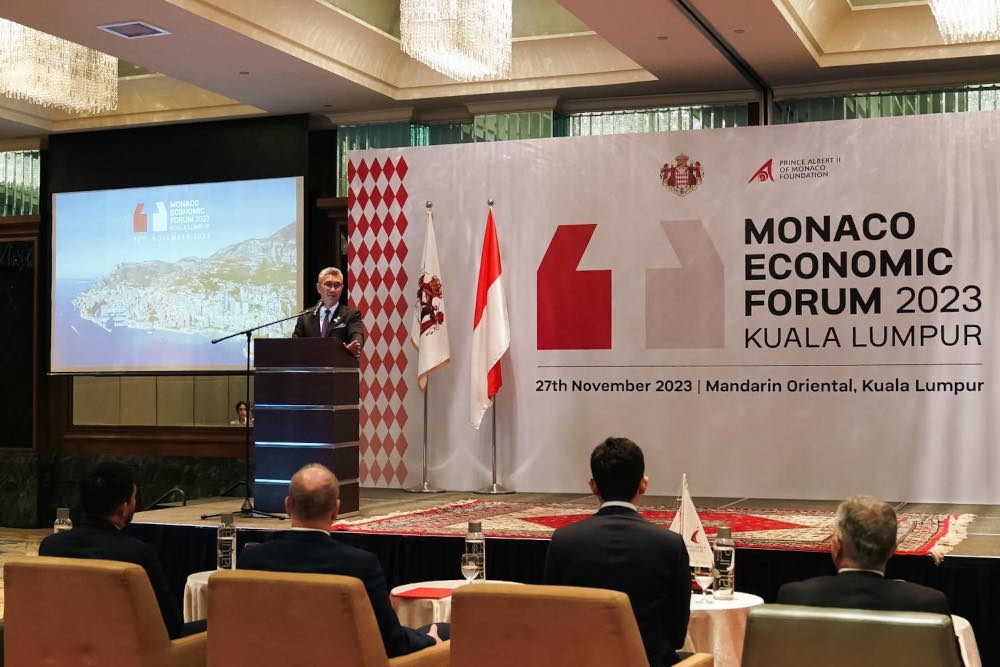 Investment, Trade and Industry Minister Datuk Seri Tengku Zafrul Abdul Aziz said it is important for Malaysia and Monaco to continue to engage each other at all levels, particularly in expanding business prospects. — Picture from Facebook/Tengku Zafrul 