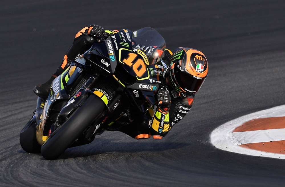 Mooney VR46 Racing Team’s Luca Marini during the Valencia Grand Prix at Circuit Recardo Tormo, Valencia, November 26, 2023. — Reuters pic 
