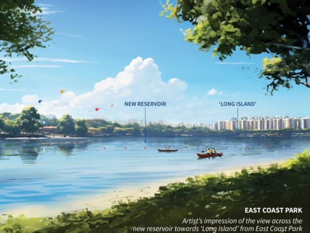 The upcoming Long Island — to be reclaimed off Singapore’s East Coast — will be about twice the size of Marina Bay, tripling the length of the existing East Coast Park waterfront. — TODAY pic